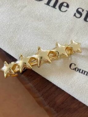 Gold Star Hair Clip